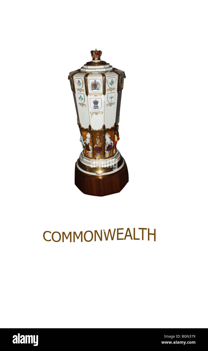 commonwealth cup placed in national museum, Delhi Stock Photo