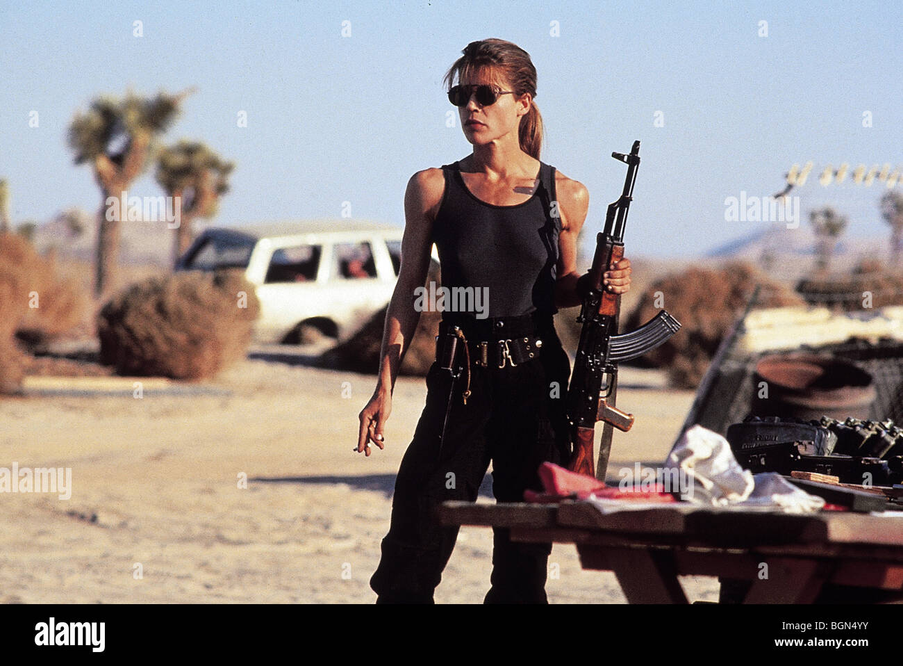Terminator 2: Judgment Day  Year : 1991   Director : James Cameron Linda Hamilton Stock Photo