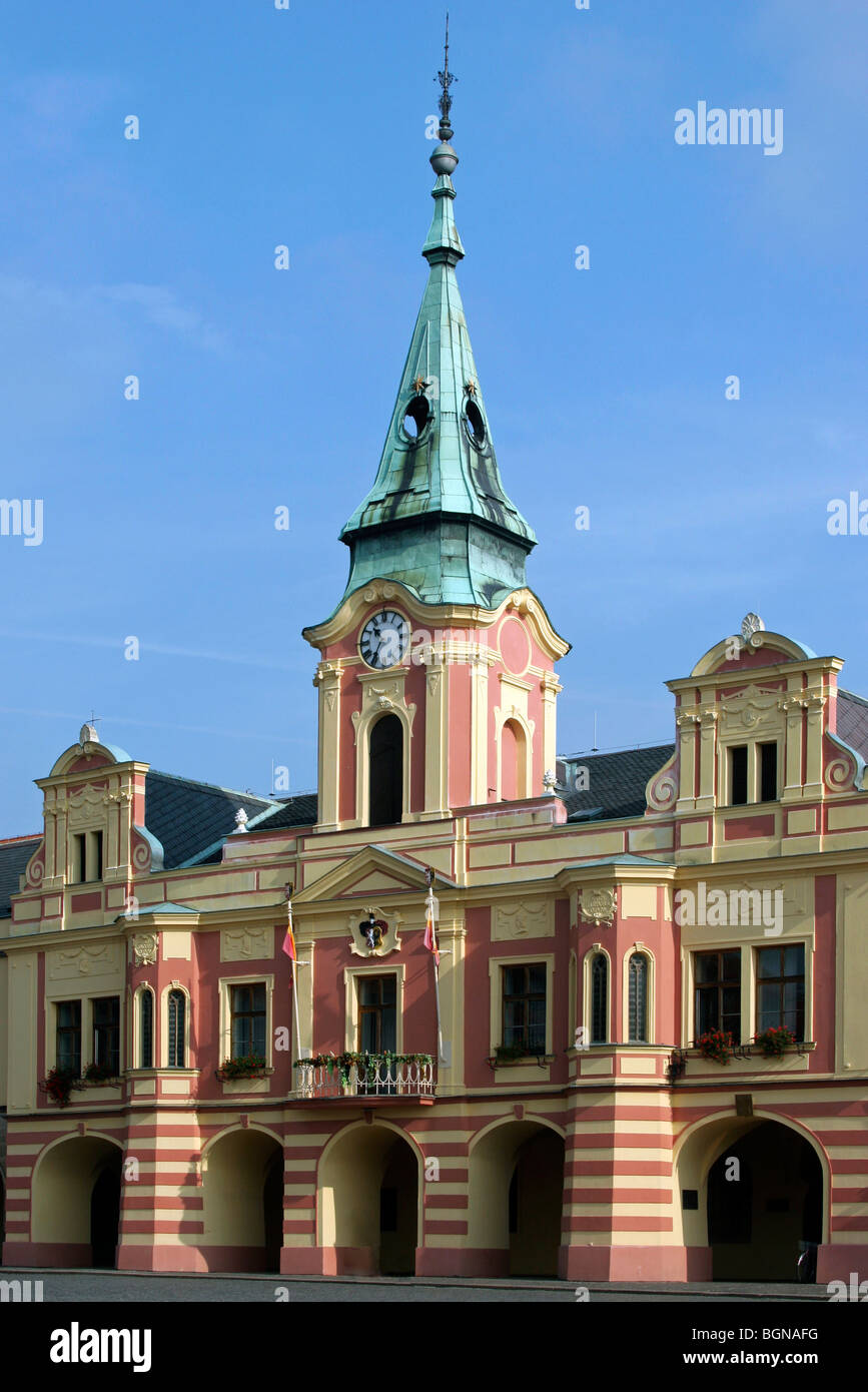 The historical centre of Melnik, Czech Republic Stock Photo