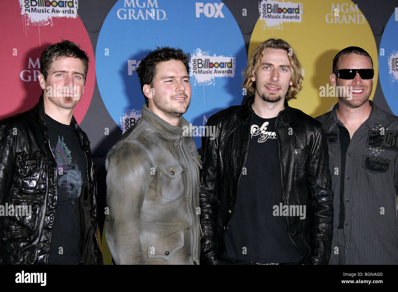 NICKELBACK 2006 BILLBOARD MUSIC AWARDS RED CARPET MGM GRAND LAS VEGAS USA 04 December 2006 Stock Photo