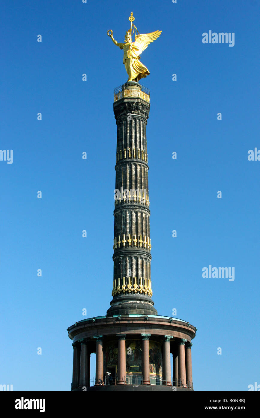 The Victory Column / Siegessäule at the Großer Tiergarten, Berlin, Germany Stock Photo