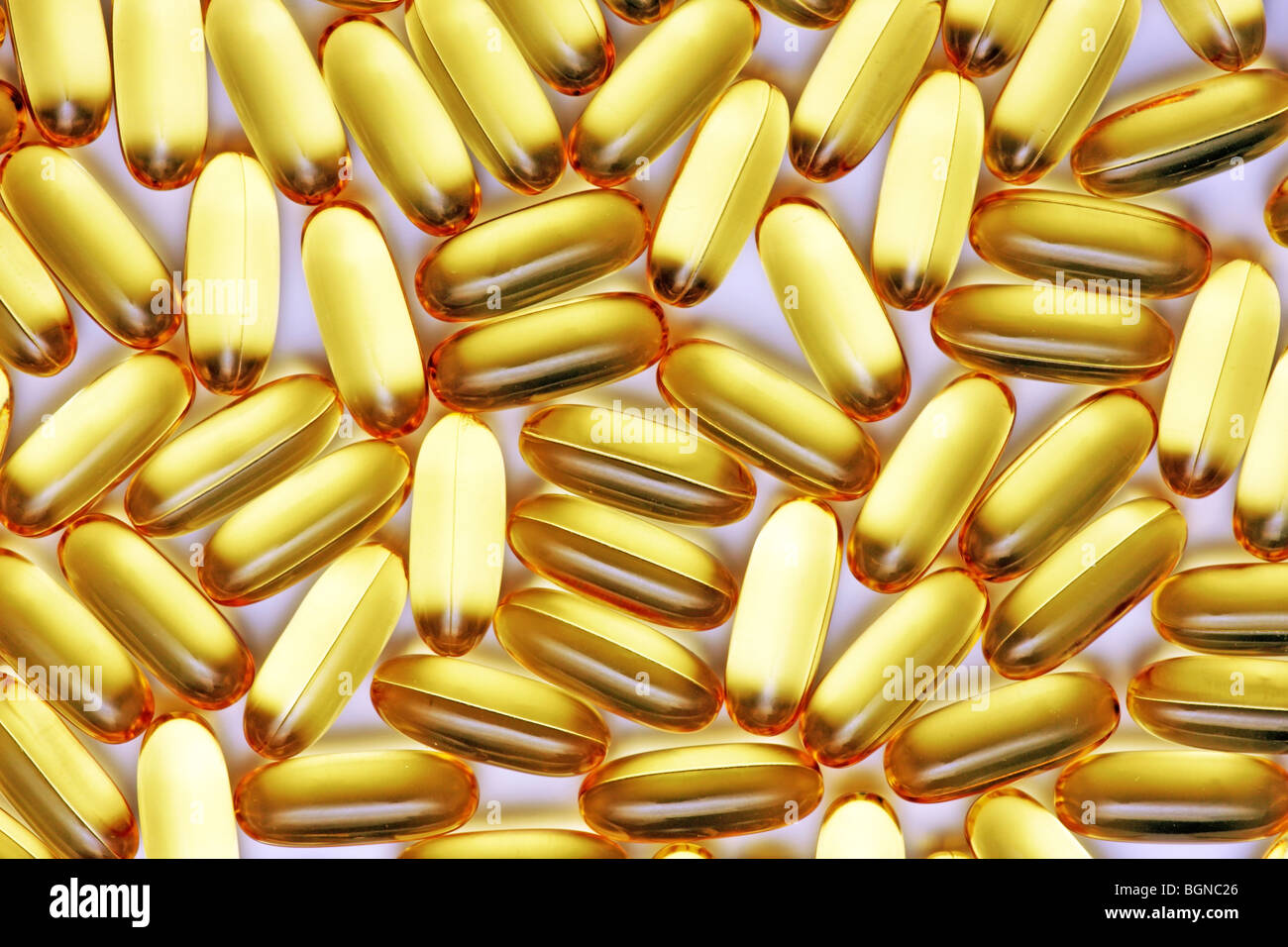Cod liver oil capsules Stock Photo Alamy