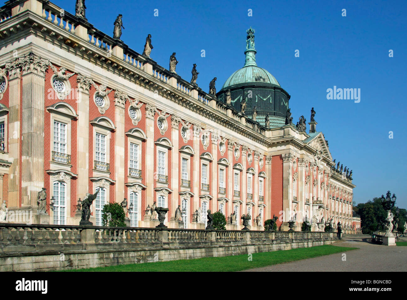 The New Palace / Neues Palais on the western side of the Sanssouci