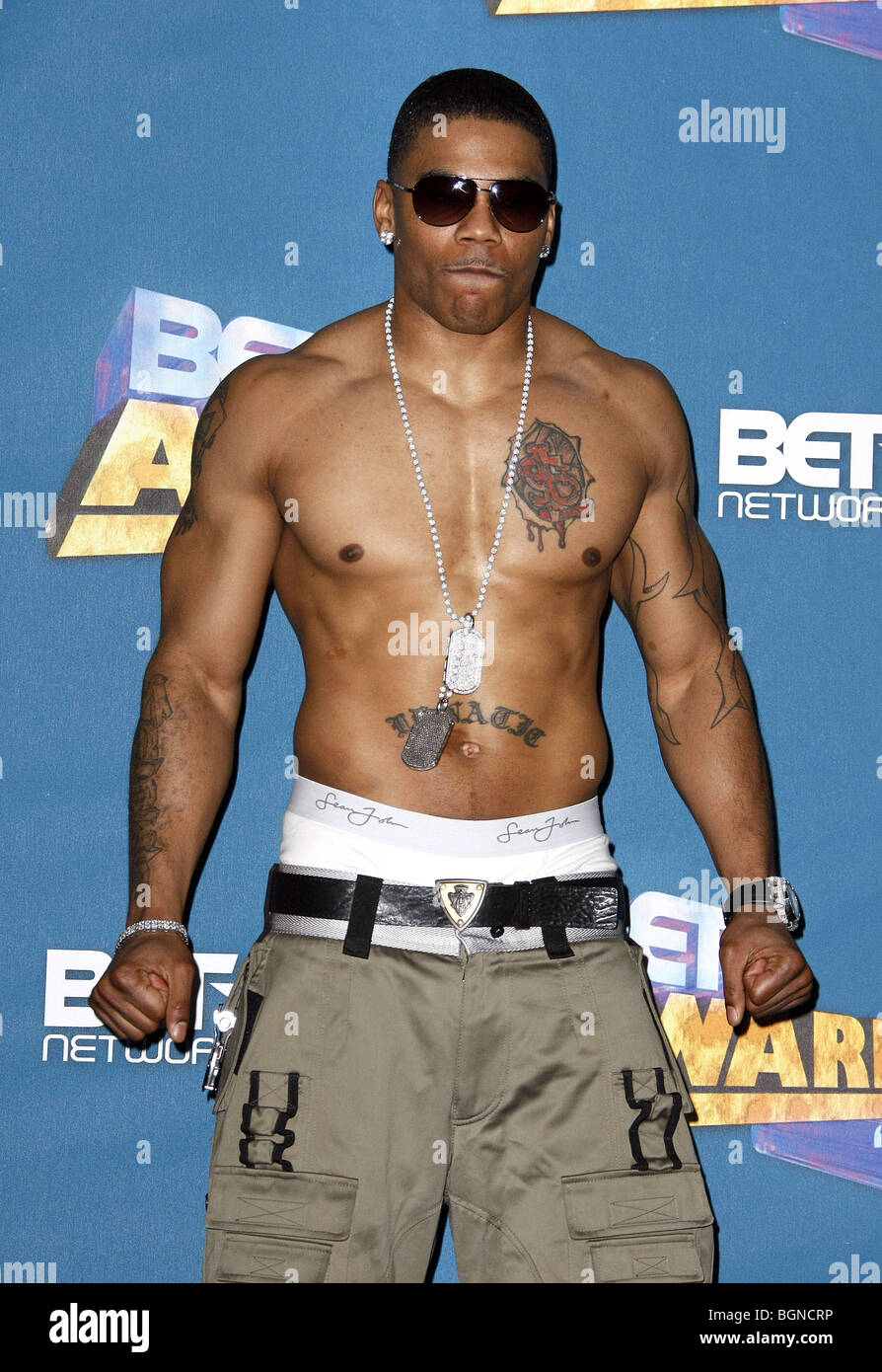 NELLY BET AWARDS 08 PRESSROOM SHRINE DOWNTOWN LOS ANGELES USA 24 June 2008 Stock Photo