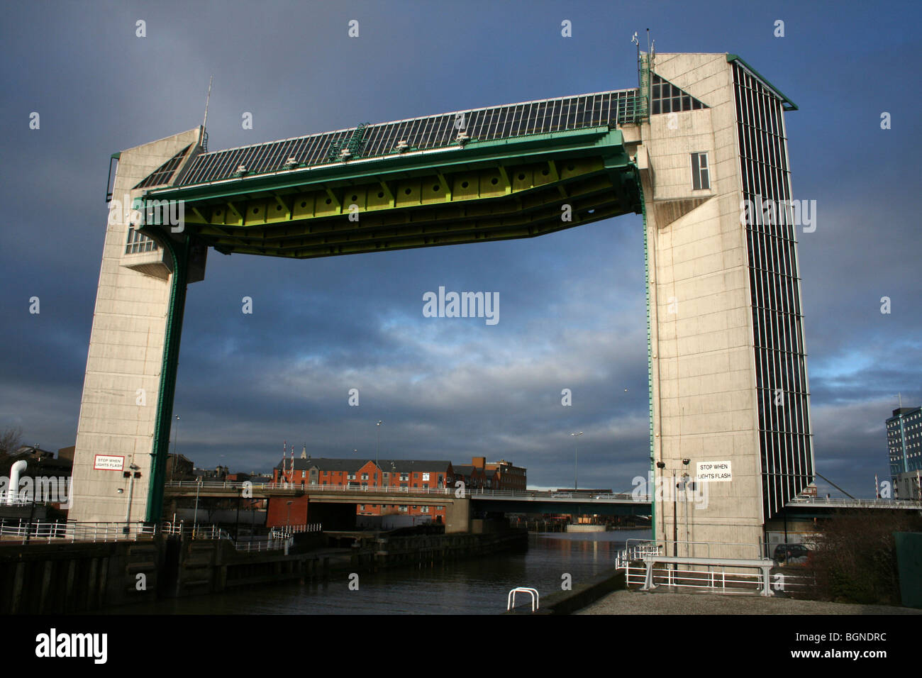 River Hull Tidal Barrier in Hull, East Riding Of Yorkshire, UK Stock Photo