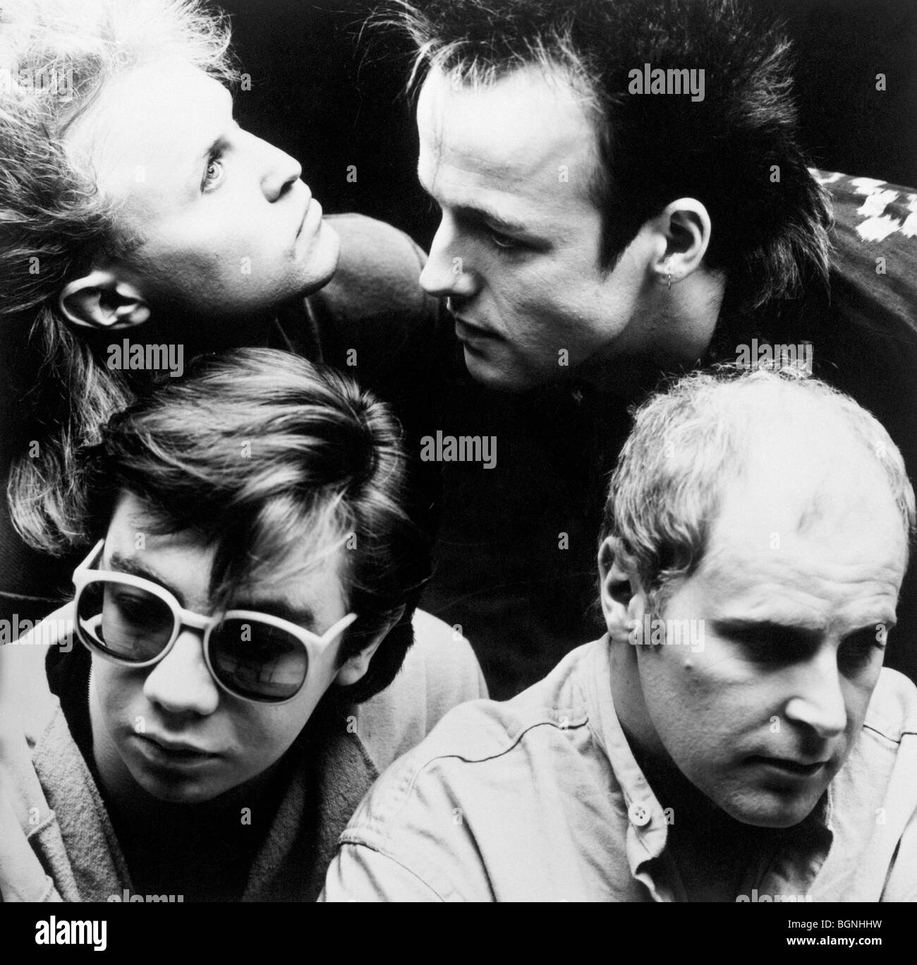 A FLOCK OF SEAGULLS promotional photo of UK pop group in 1982 Stock
