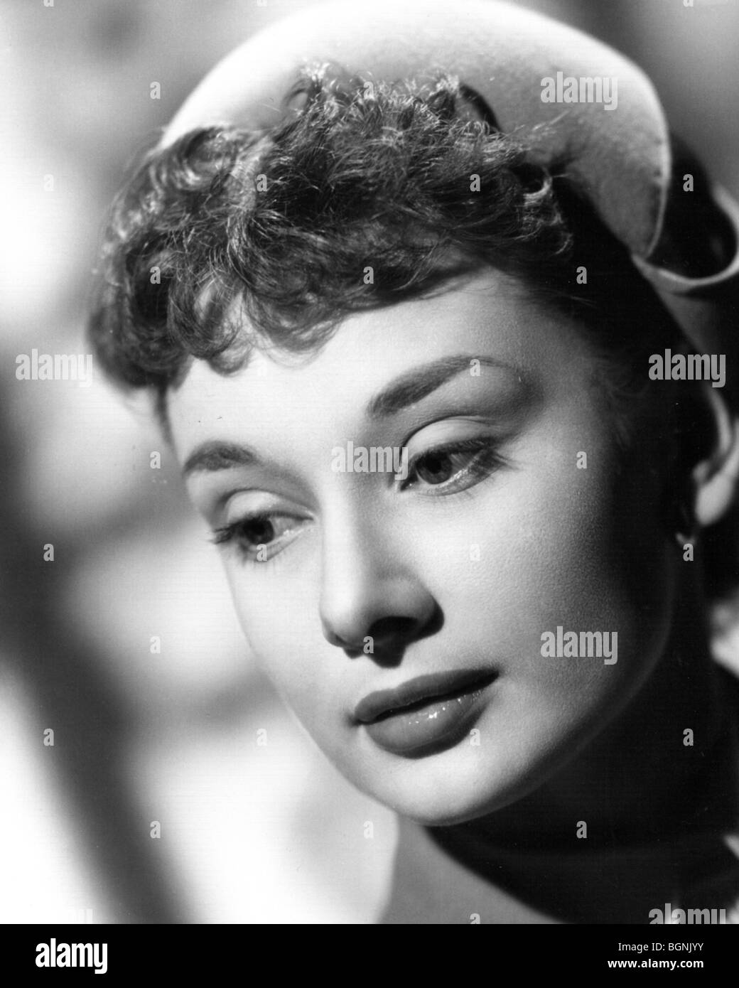 AUDREY HEPBURN - Belgian-born film actress about 1951 Stock Photo - Alamy