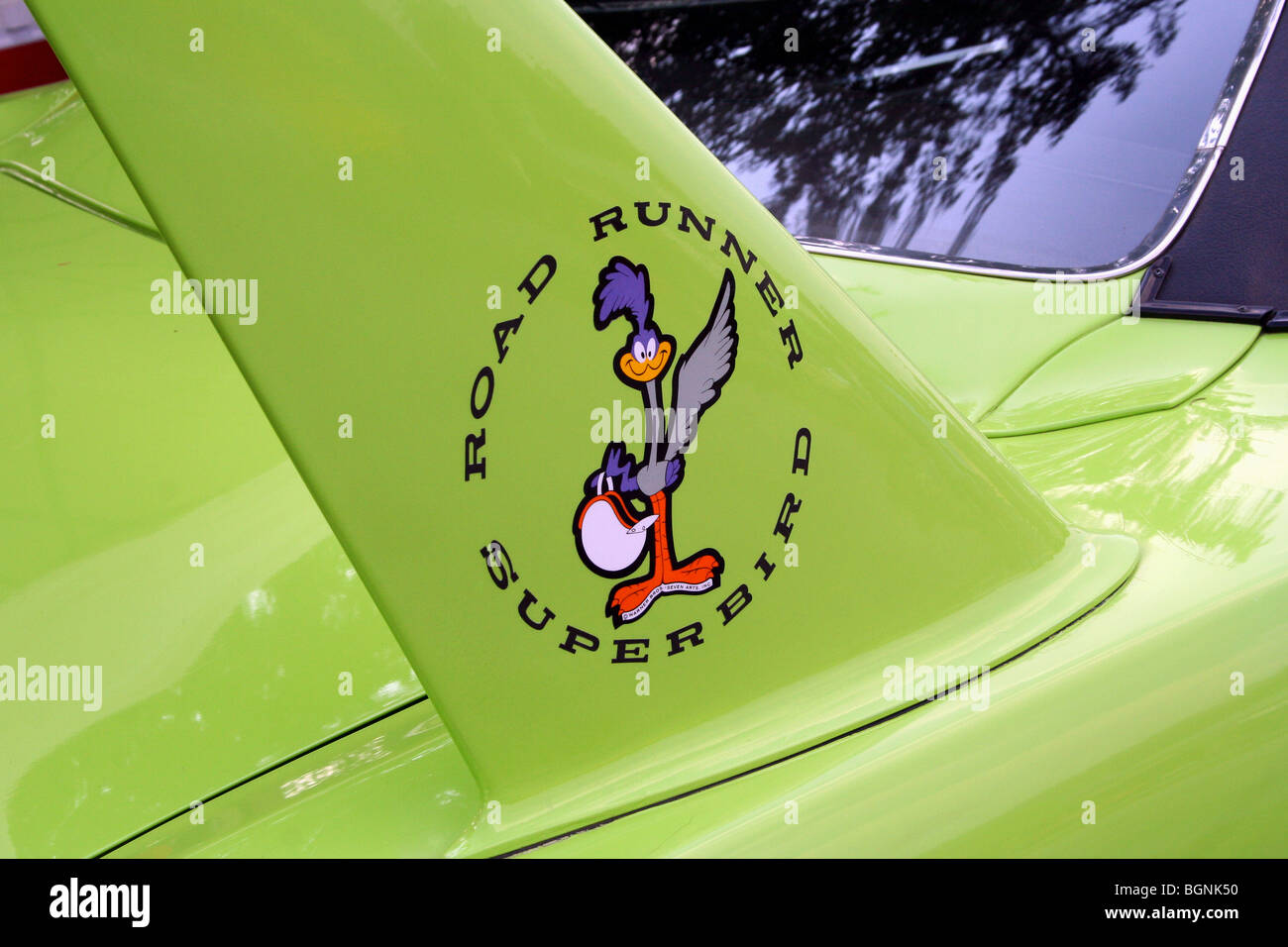 1970 Plymouth Superbird Road Runner Roadrunner 426 HEMI  Sublime Green Stock Photo