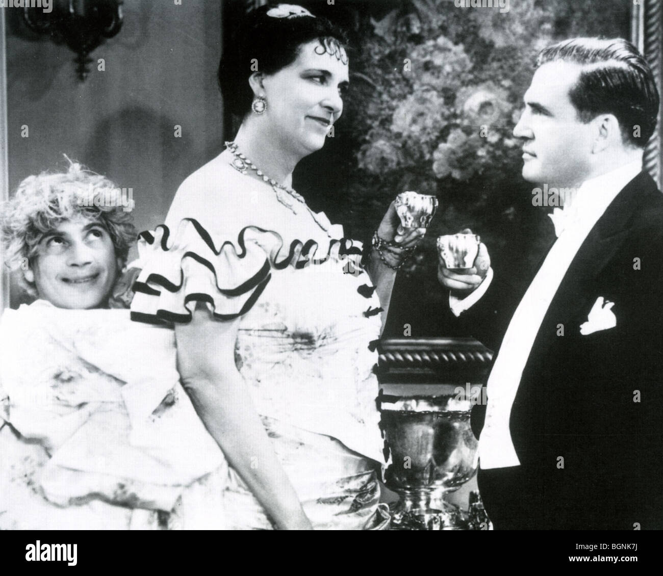 MONKEY BUSINESS - 1931 Paramount film with Harpo Marx at left with Margaret Dumont Stock Photo
