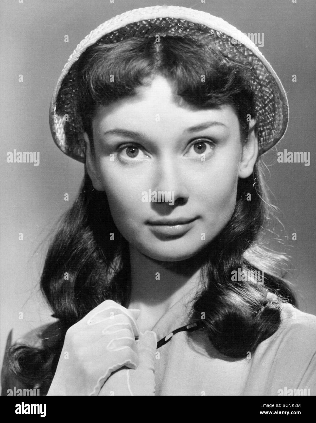 AUDREY HEPBURN - Belgian-born film actress in the 1951 Coronet film ONE  WILD OAT Stock Photo - Alamy