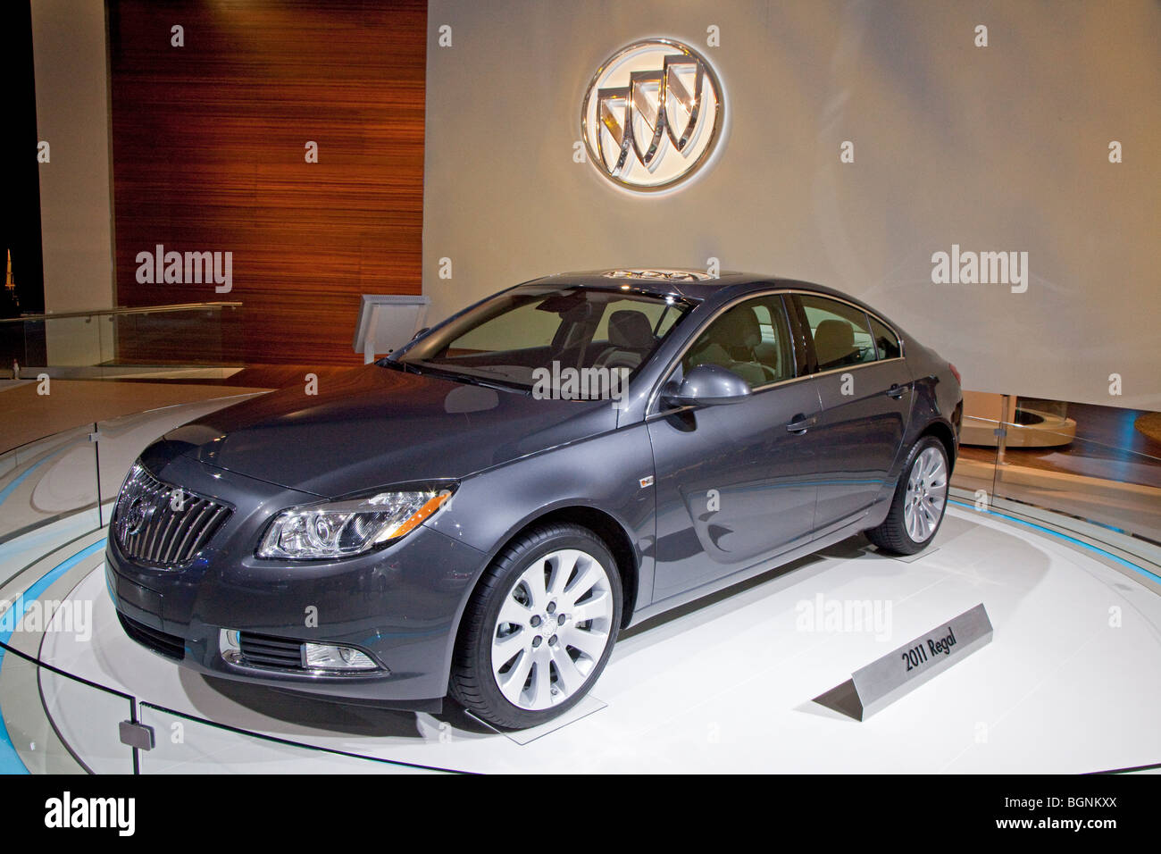 Detroit, Michigan - The 2011 Buick Regal on display at the 2010 North American International Auto Show. Stock Photo