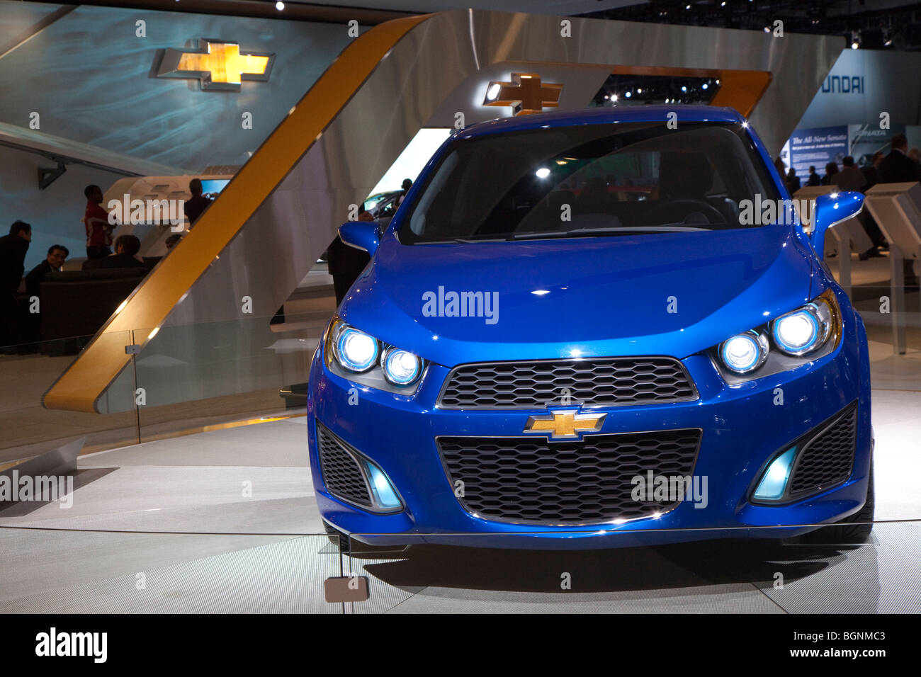 Detroit, Michigan - The Chevrolet Aveo RS concept car on display at the 2010 North American International Auto Show. Stock Photo