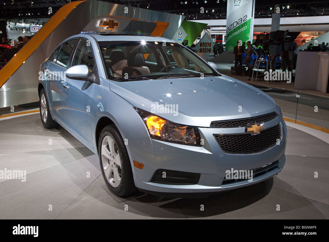 Detroit, Michigan - The 2011 Chevrolet Cruze on display at the 2010 North American International Auto Show. Stock Photo