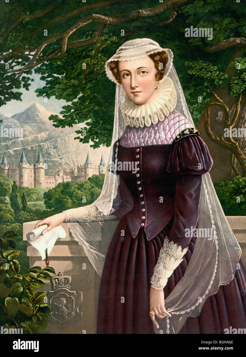 Mary Queen of Scots, 1542 to 1587, also known as Mary Stuart. Daughter