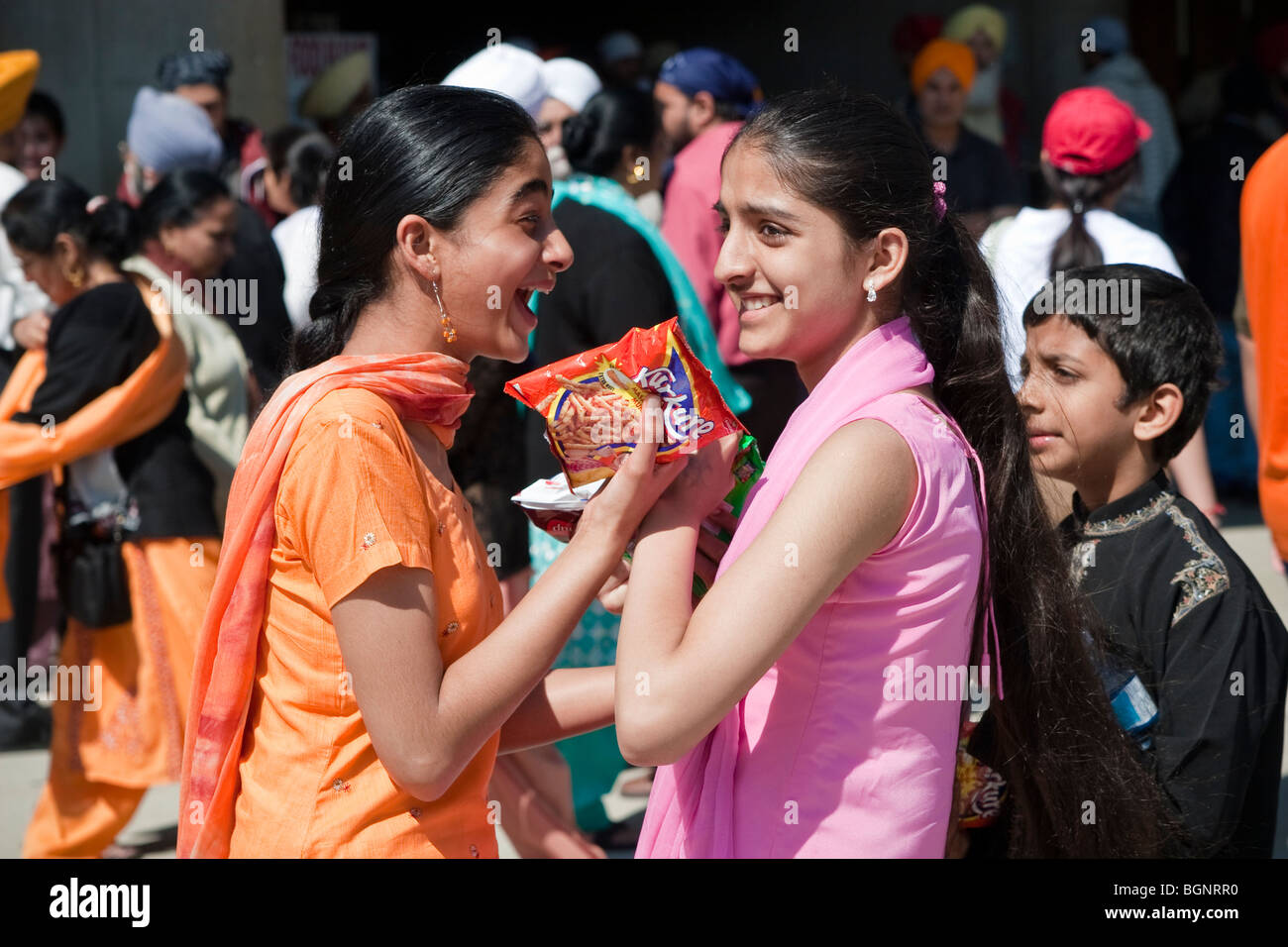Annual spring Vaisakhi parade in Toronto, celebrating the Sikh culture
