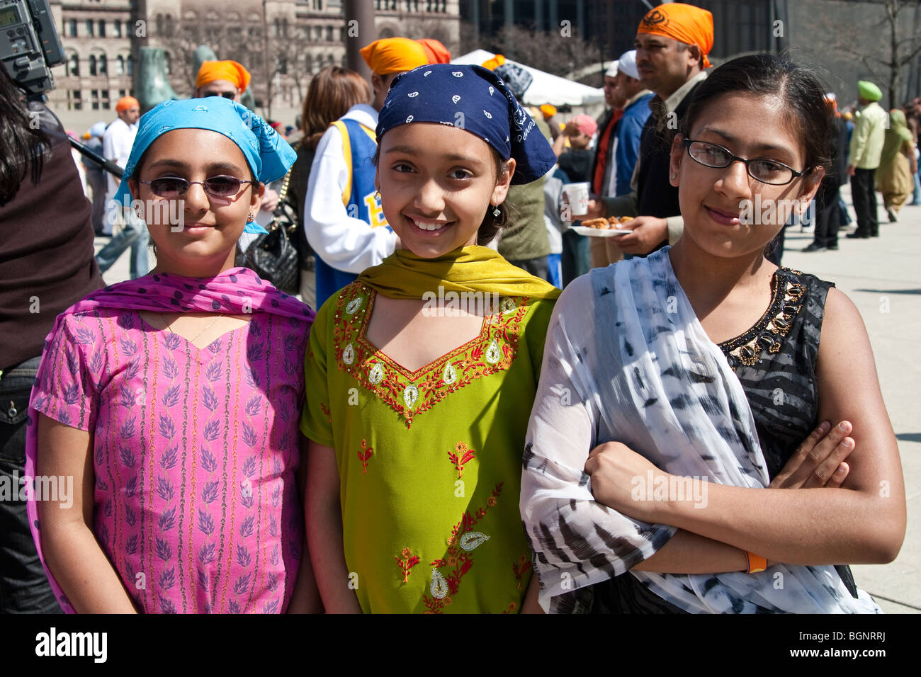 Annual spring Vaisakhi parade in Toronto, celebrating the Sikh culture