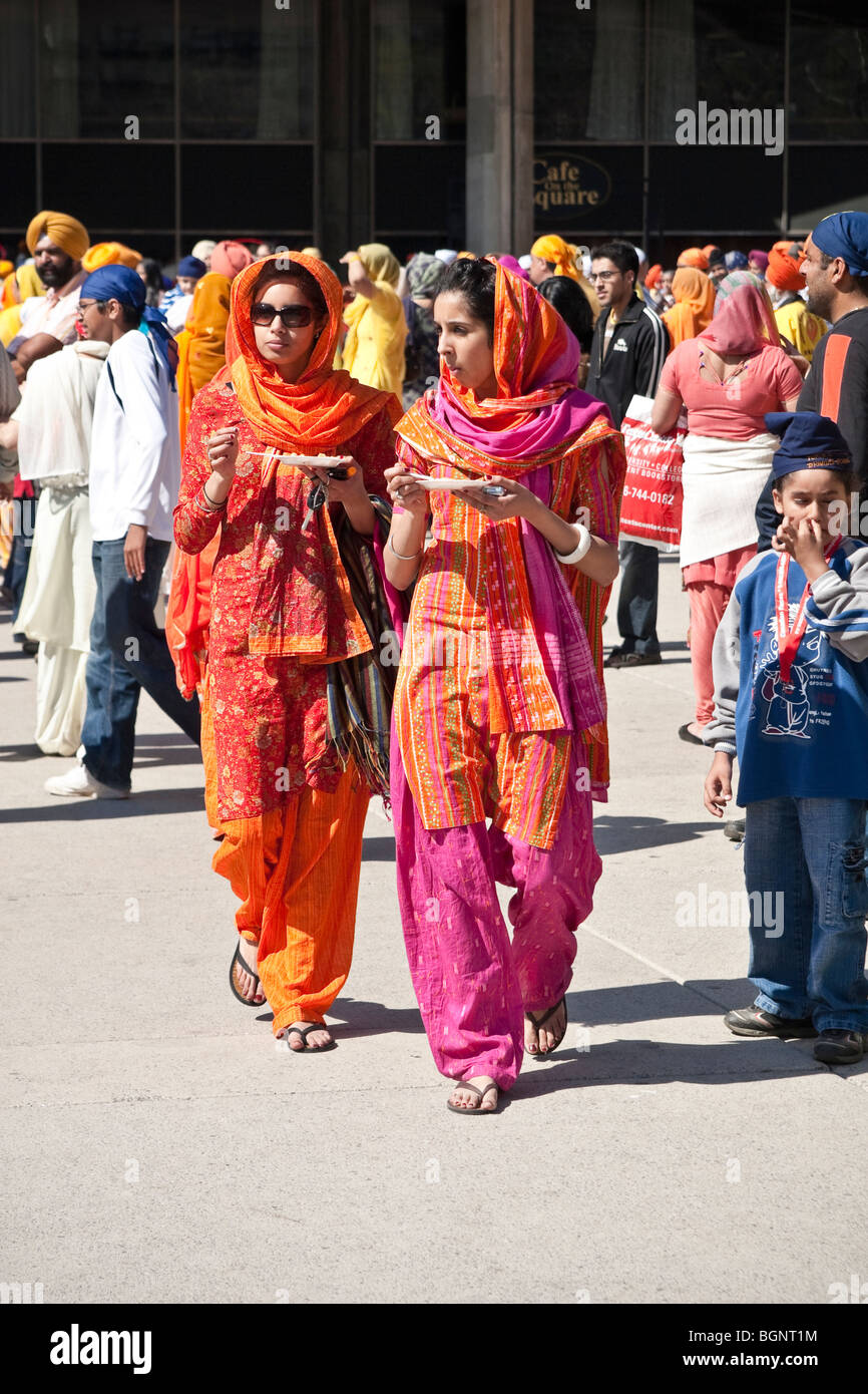 Annual spring Vaisakhi parade in Toronto, celebrating the Sikh culture