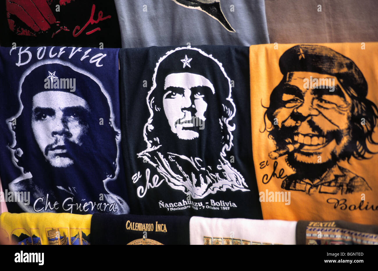 Che Guevara T-shirts. La Paz, Bolivia. Stock Photo