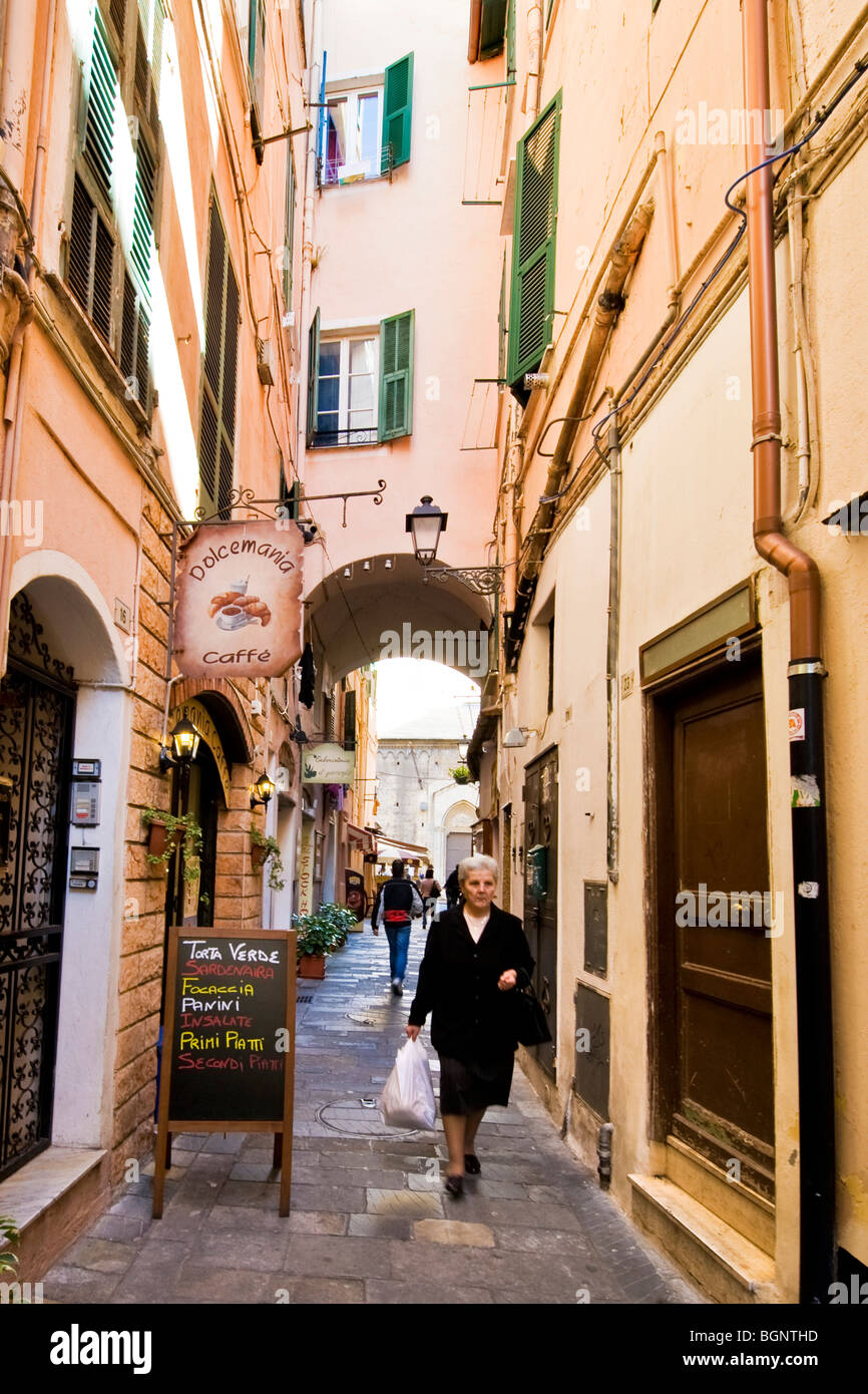 old town, Sanremo, Imperia province, Italy Stock Photo Alamy