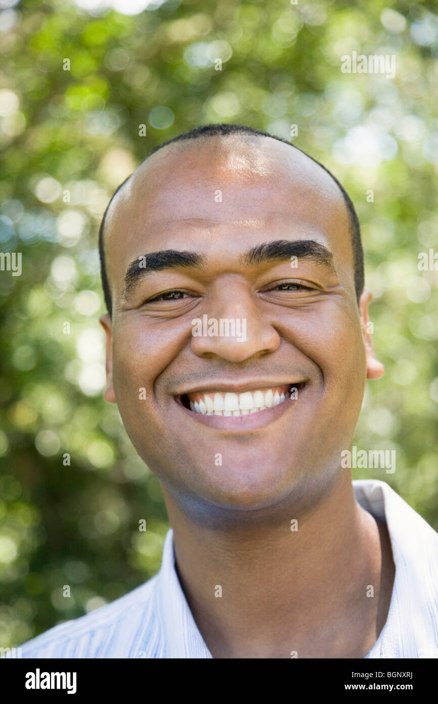 Portrait of a mid adult man smiling Stock Photo - Alamy