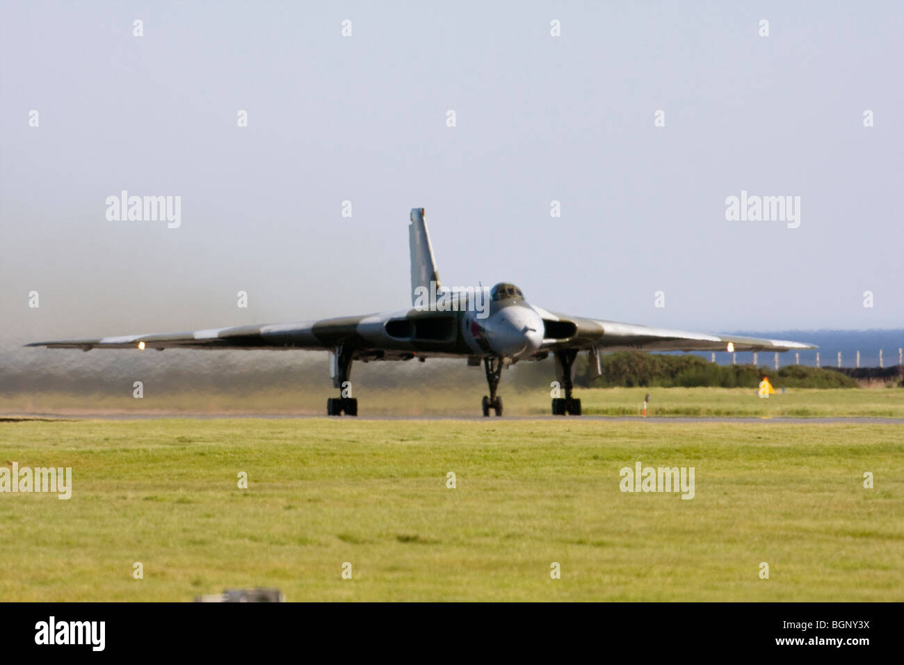 Vulcan bomber XH558 at RAF Leuchars Airshow 2009, Fife, Scotland Stock Photo