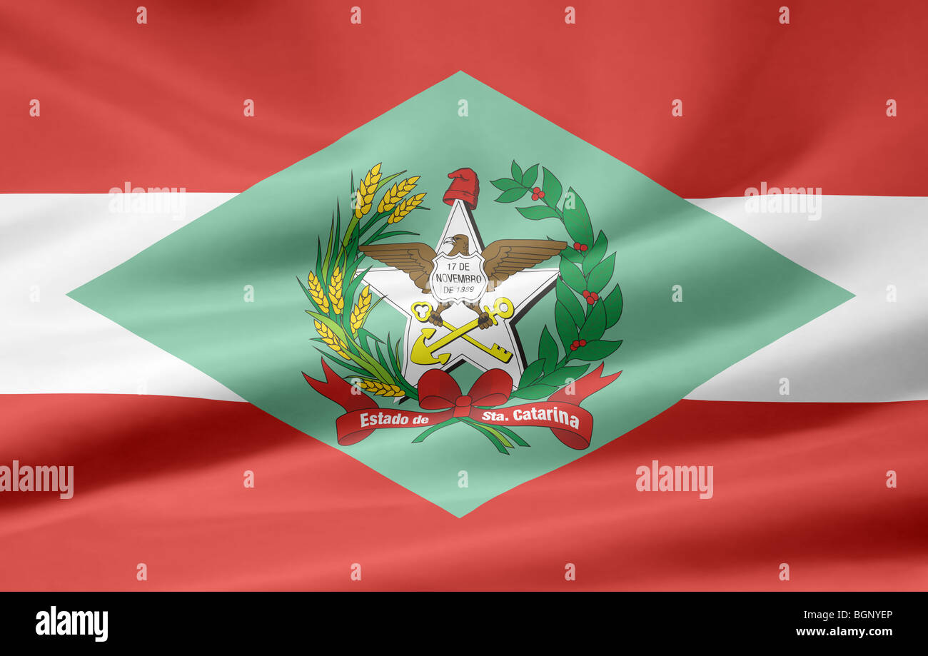 Very large flag of the brazilian state of Stock Photo