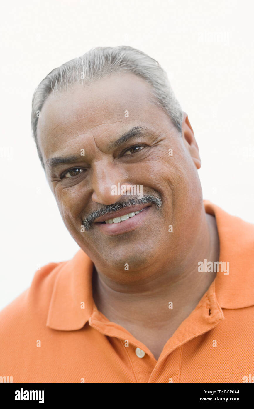 African man mustache smiling hi-res stock photography and images - Alamy