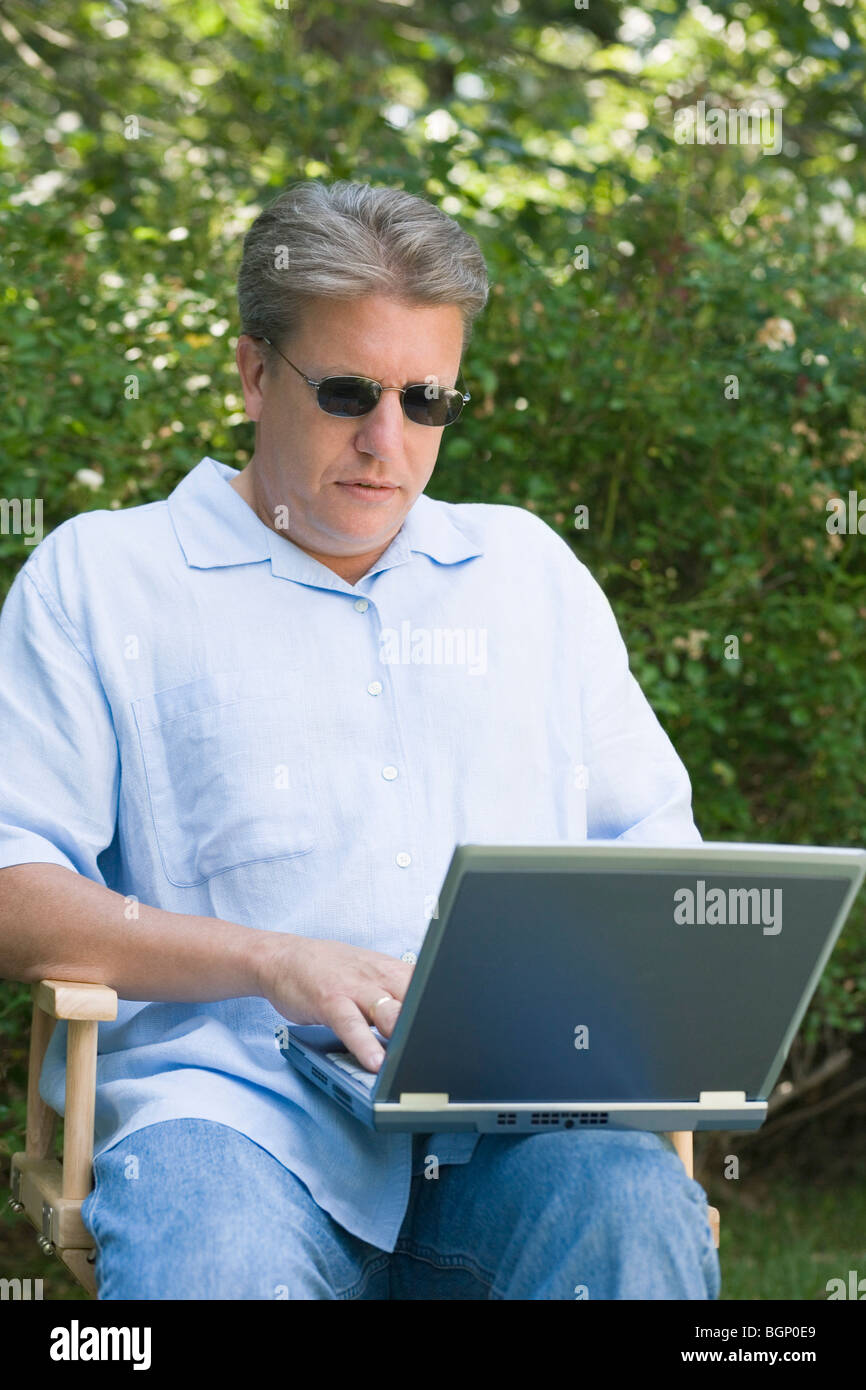 Mature european man using hi-res stock photography and images - Alamy