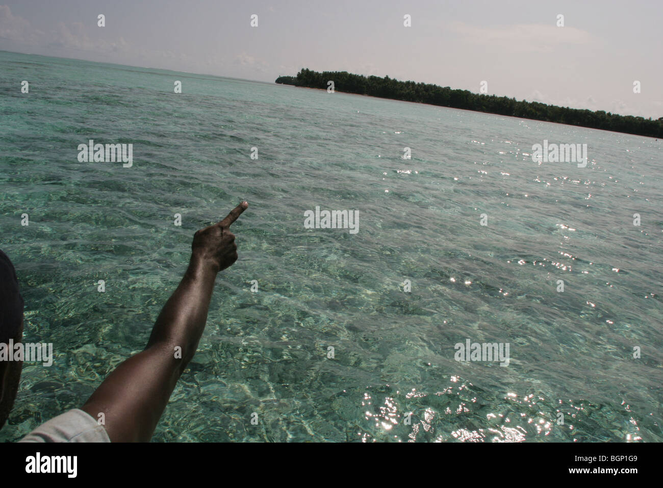 Han Island, Carteret Atoll, Papua New Guinea, on Sunday, Dec. 10, 2006. Stock Photo