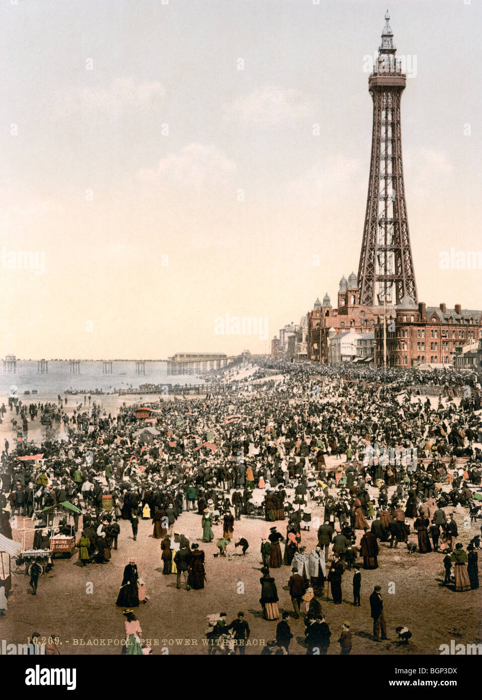 Print A3 17"x12" P1 Vintage 1890's Photochrom Photo North Pier Blackpool