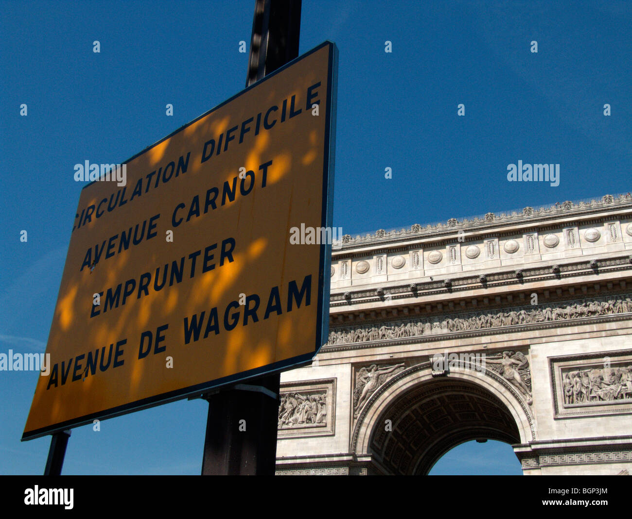 Arc de Triomphe. Paris. France Stock Photo