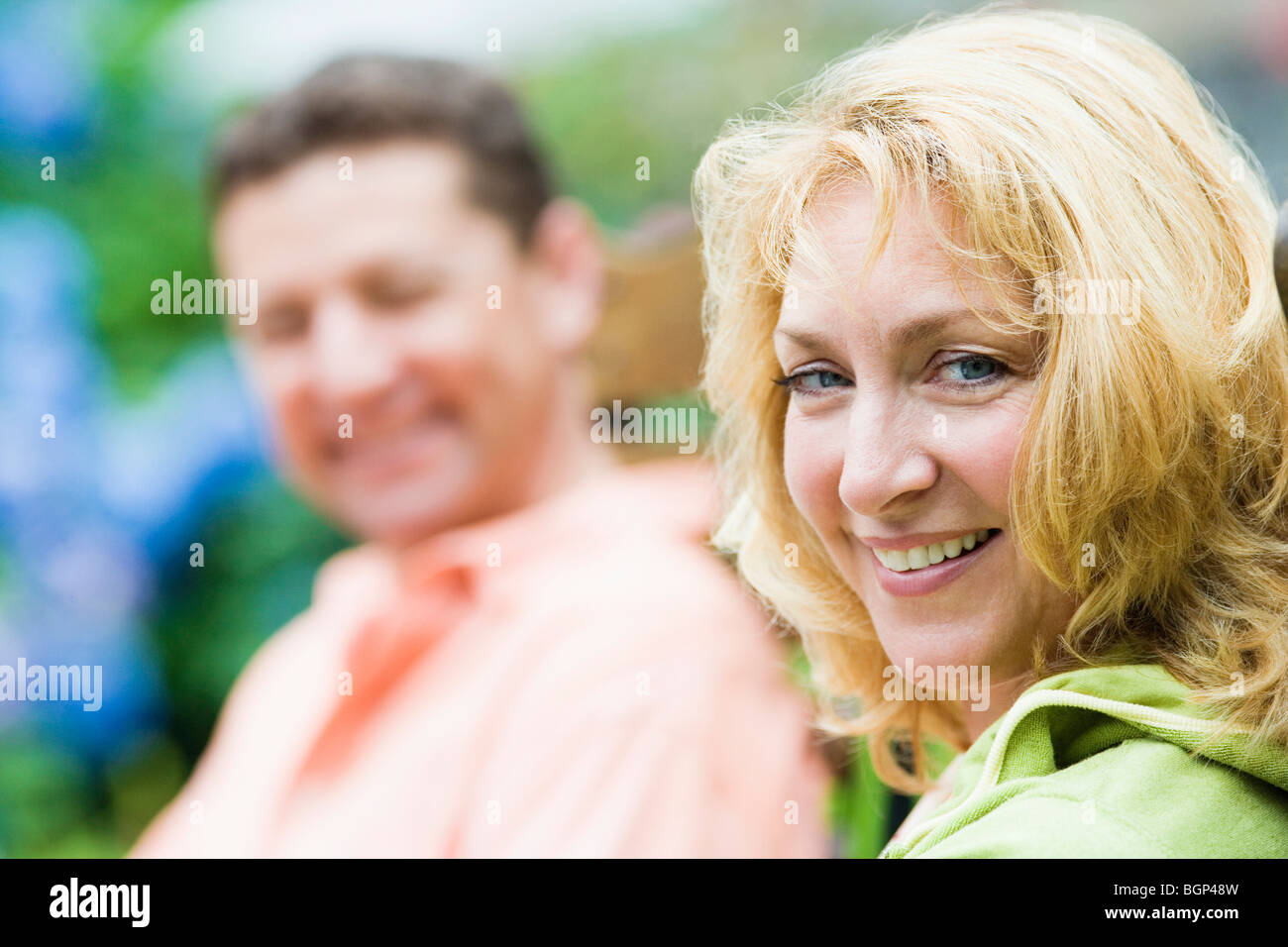 Portrait of a mature woman smiling Stock Photo - Alamy