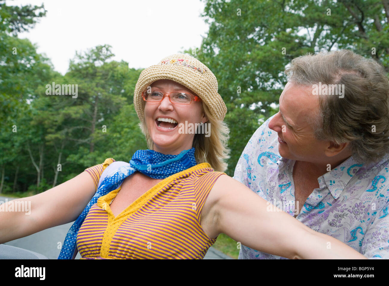 Mature woman button down shirt hi-res stock photography and images - Alamy