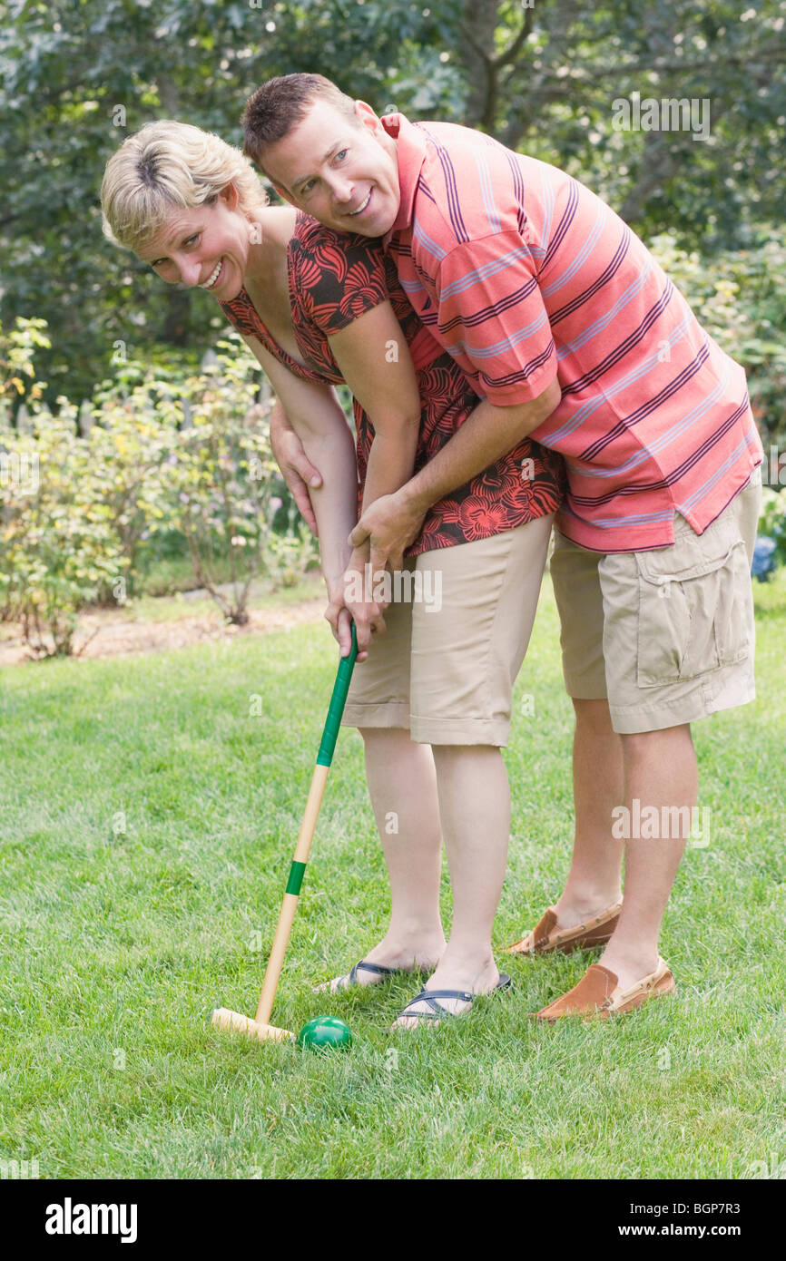Croquet lawn hires stock photography and images Alamy