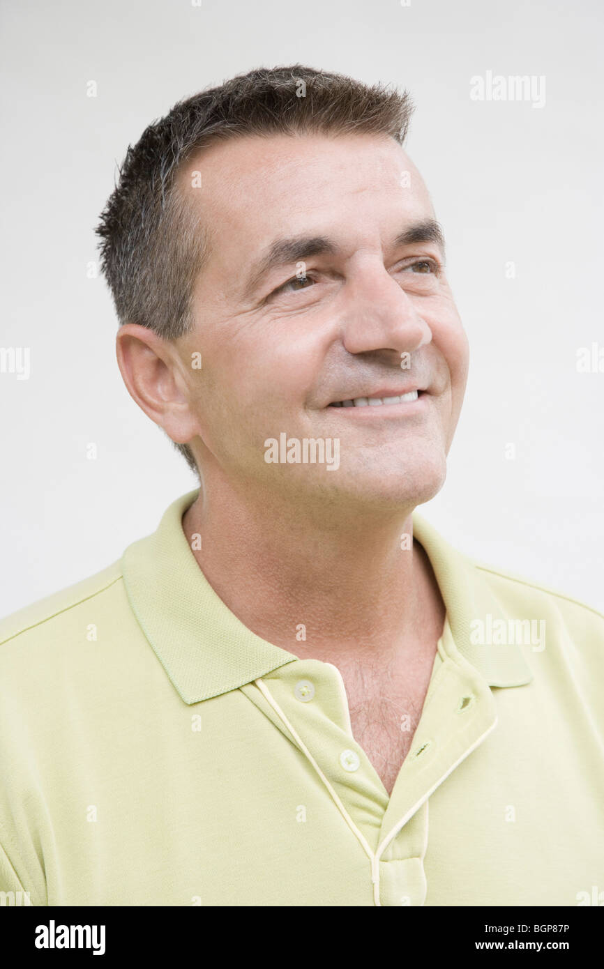 Exciting happy mature man hi-res stock photography and images - Alamy
