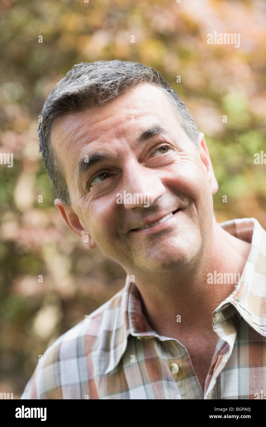 Exciting happy mature man hi-res stock photography and images - Alamy