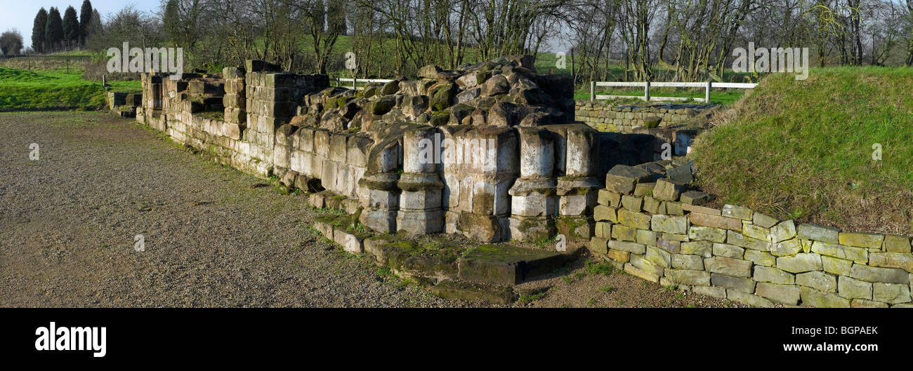 the ruins of bordesley abbey redditch worcestershire midlands uk Stock