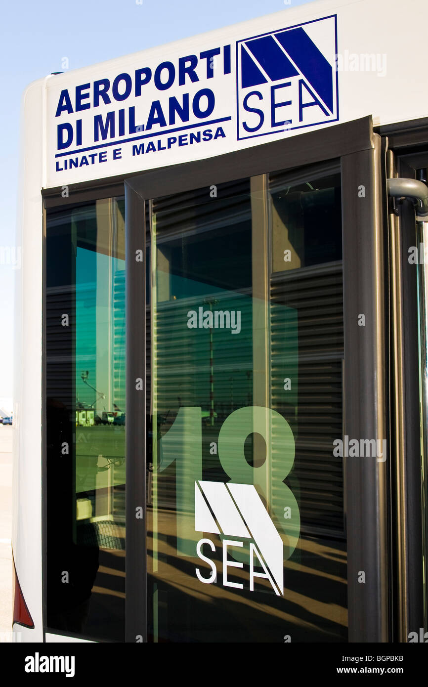 SEA airport Milan, Malpensa airport, Milan, Italy Stock Photo - Alamy