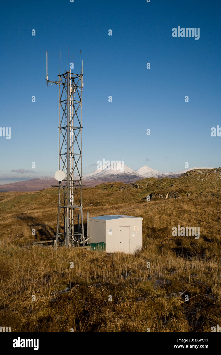 Mobile phone mast in remote location Stock Photo - Alamy