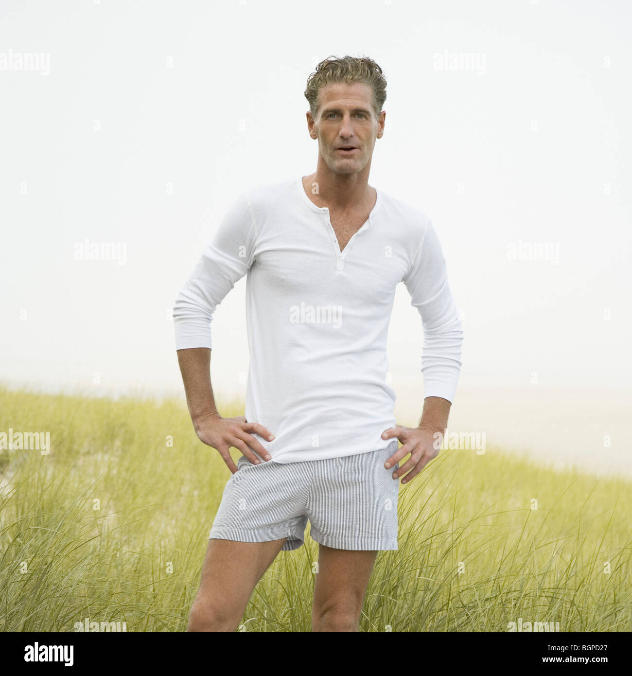 Tall mature man posing on hi-res stock photography and images - Alamy