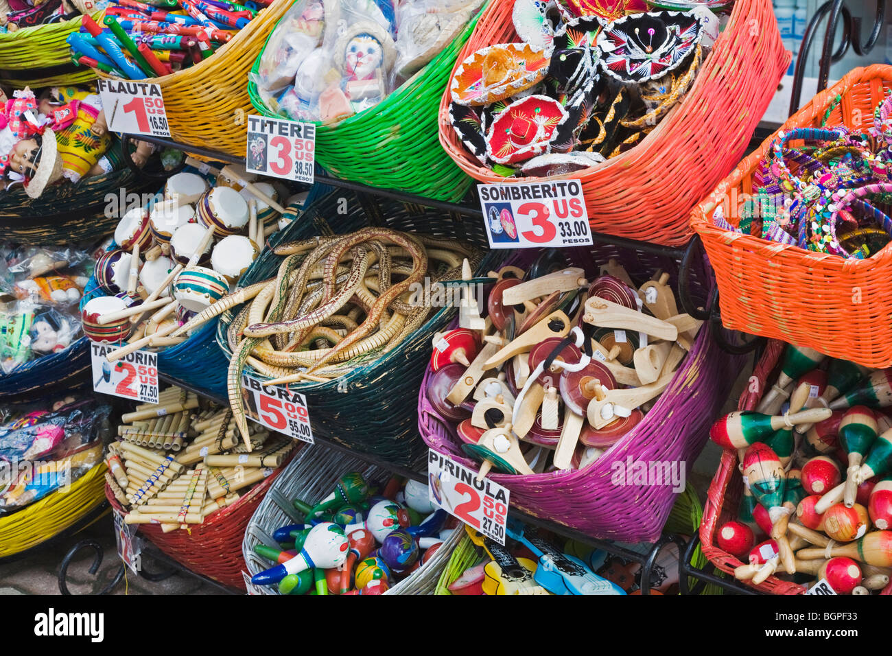 Local crafts and souvenirs in Cancun Mexico Stock Photo Alamy