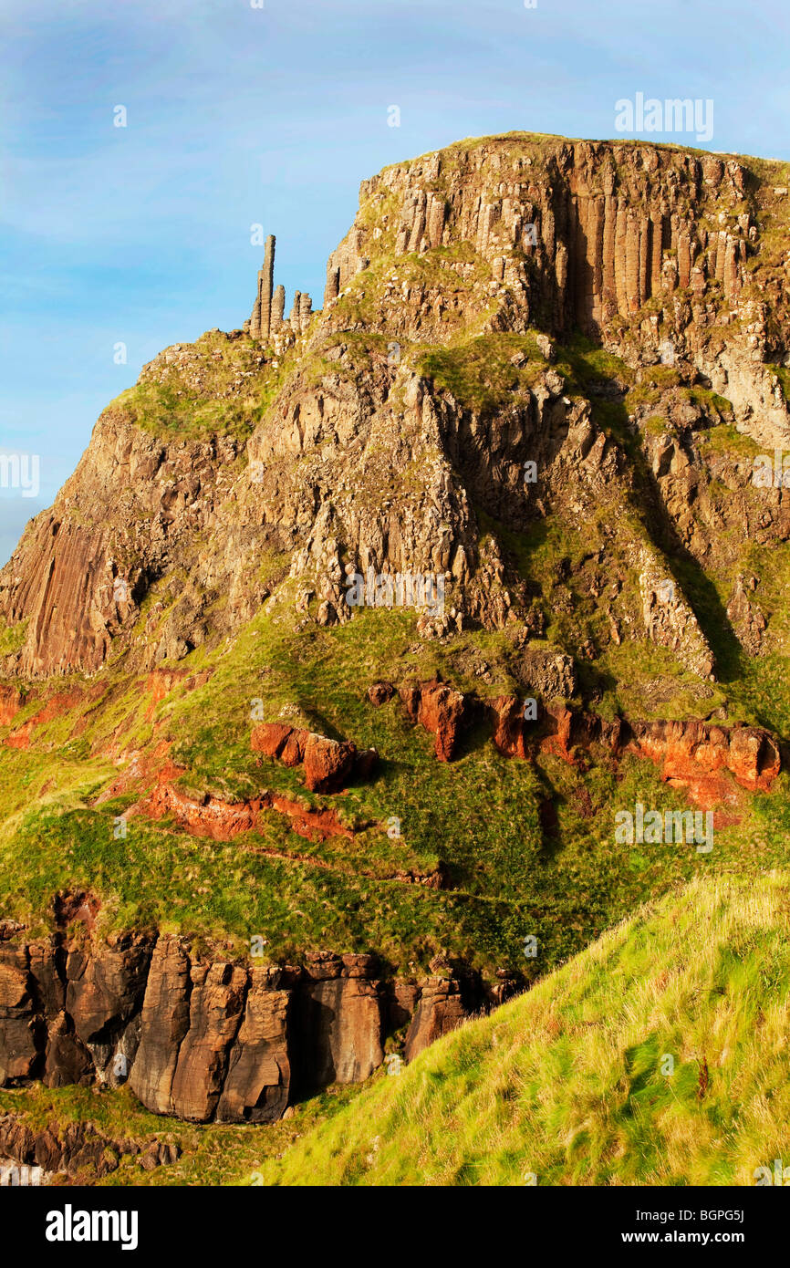 Chimney Stacks at the Giant's Causeway Antrim Northern Ireland a