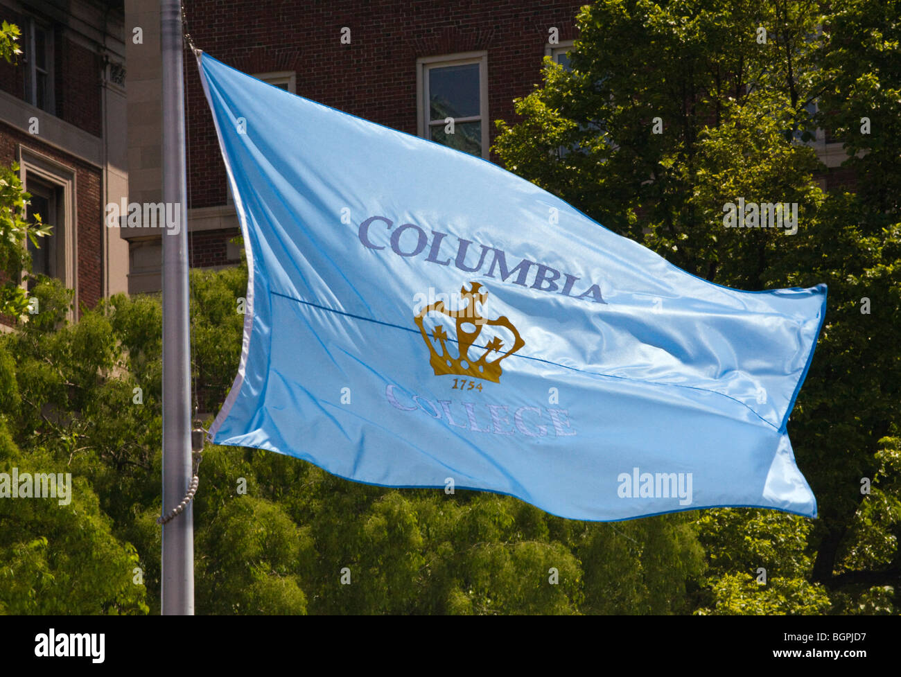 The flag of columbia university new york new york stock photo alamy
