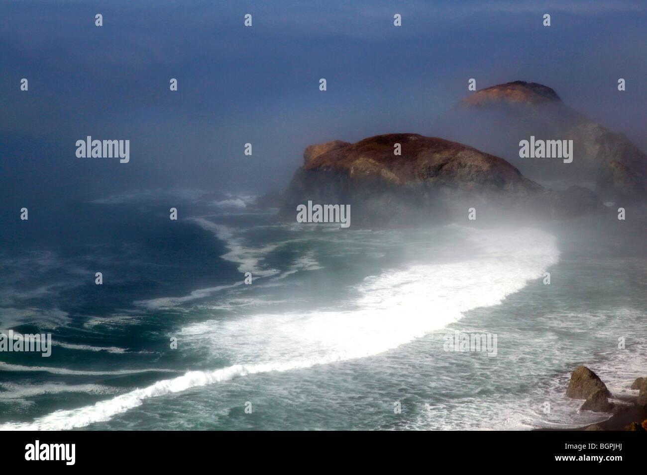 Oregon Coast near California border Stock Photo Alamy