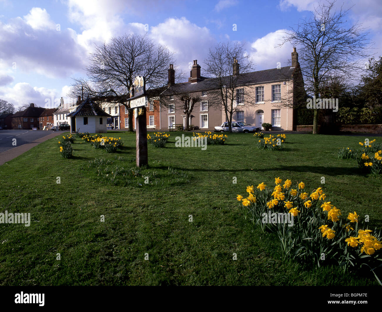 The small market town of Hingham, Norfolk, UK Stock Photo Alamy