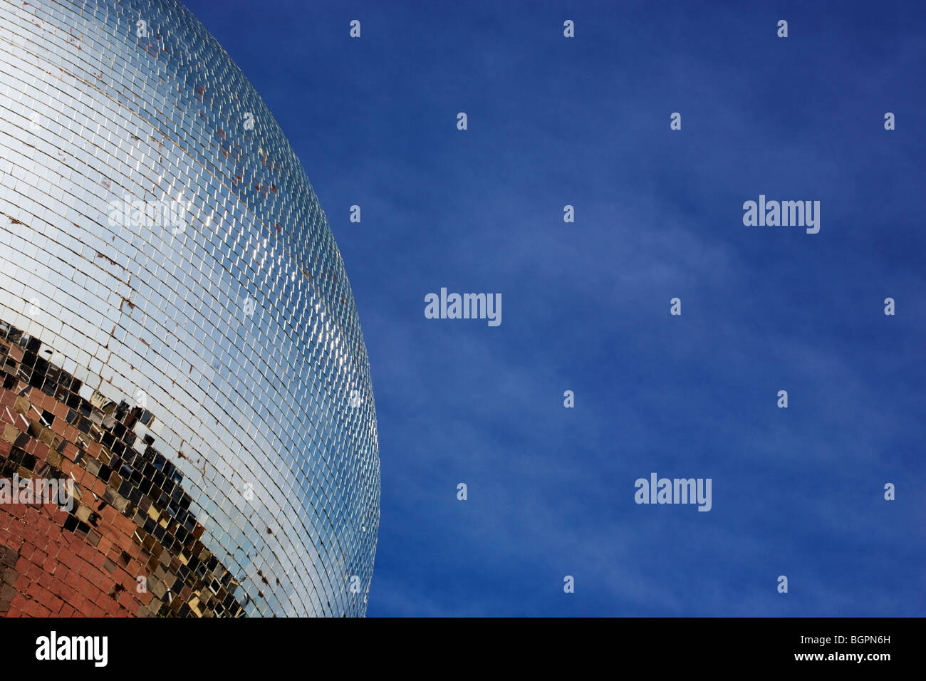 Giant mirror ball on Blackpool south promenade Stock Photo Alamy