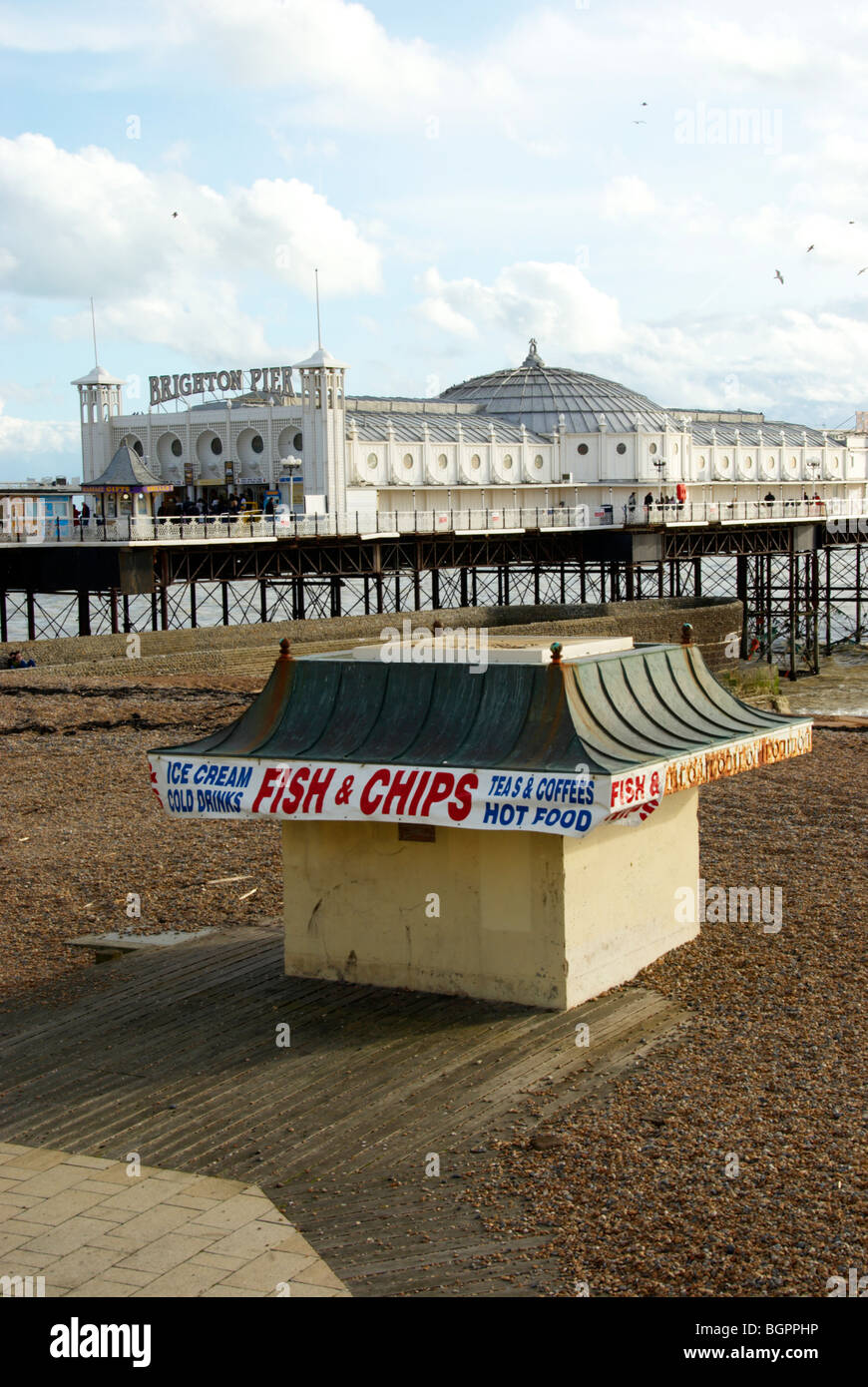 Brighton seafront fish and chips hires stock photography and images