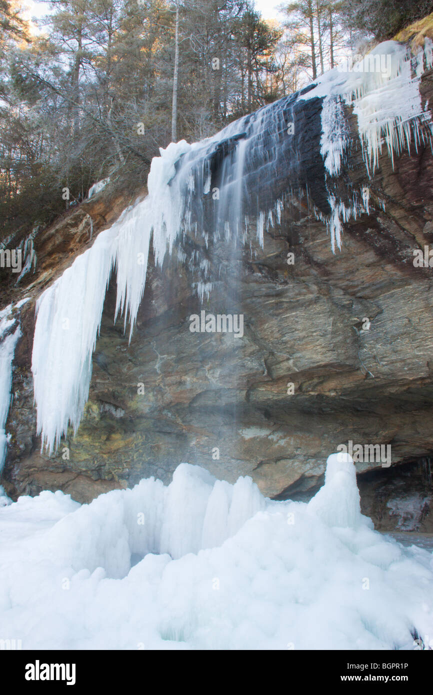 Bridal Veil Falls North Carolina In January Stock Photo Alamy
