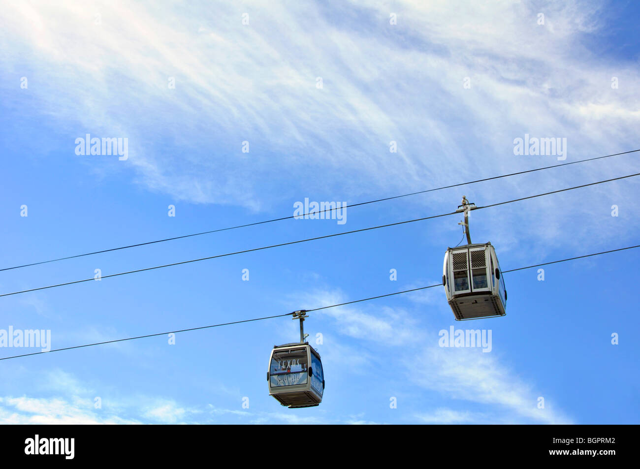 Texas state fair dallas cable car gondola sky texas hires stock