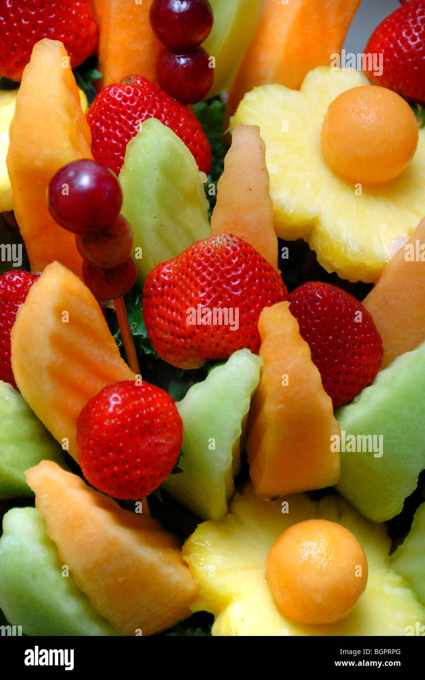 Pineapple melon fruit salad hi-res stock photography and images - Alamy